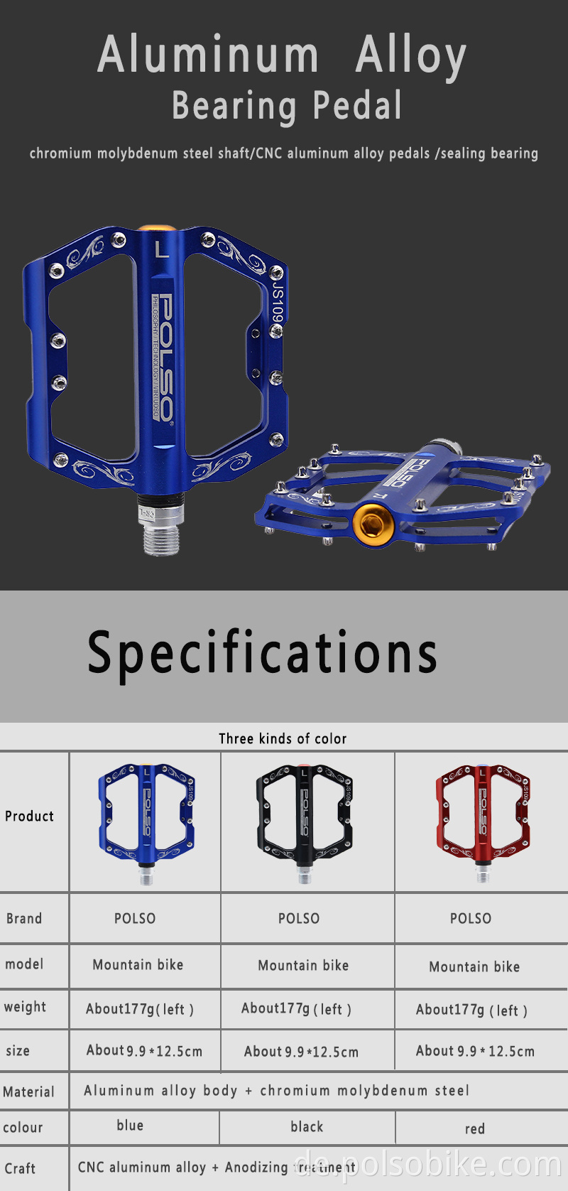 Anti-skid bicycle pedal mtb fixie bike